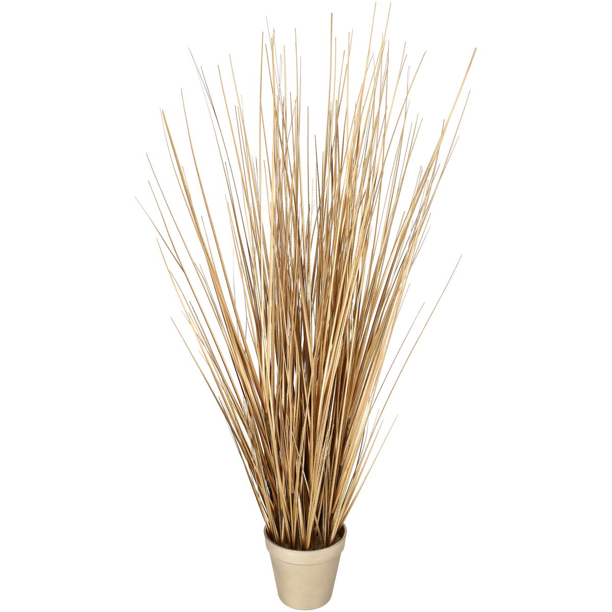 Gras Mantua getöpft, H91cm, Goldglitter