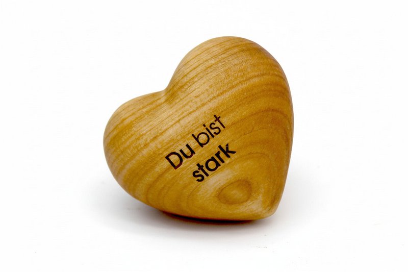 Thankgoods Wooden Heart You are strong
