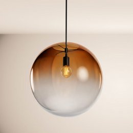 s.luce Orb glazen bol galerijlamp 500cm ophanging zwart