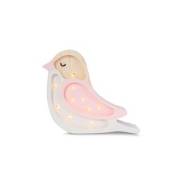 A decorative bird-shaped night light with a soft, pastel color palette and a whimsical design, suitable for a child's bedroom or nursery.