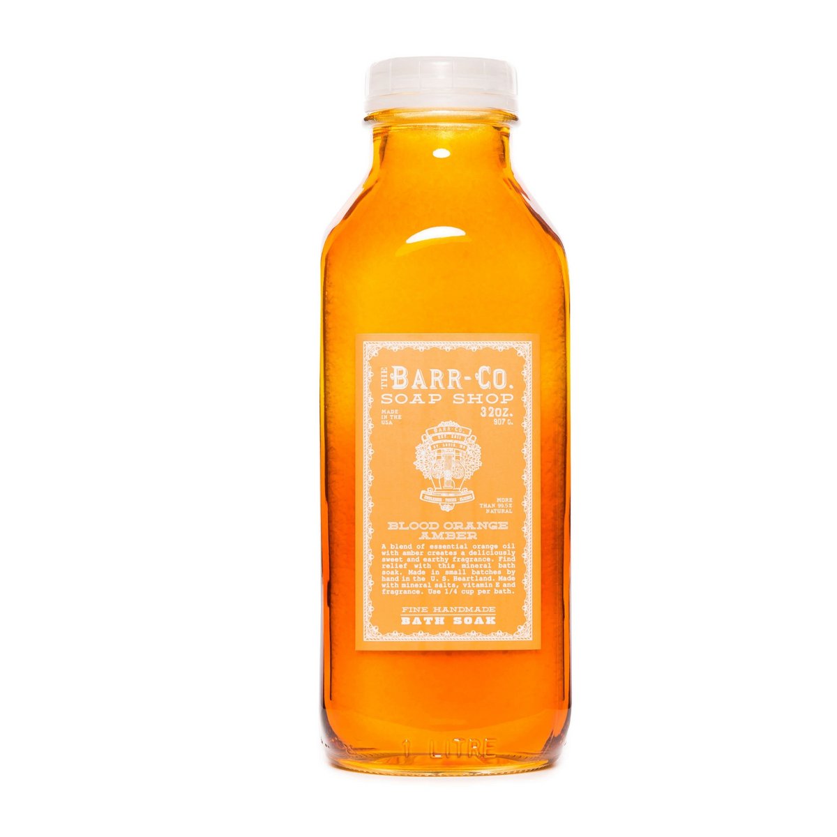 Barr-Co Soap Shop Bain de trempage à l'orange sanguine et à l'ambre