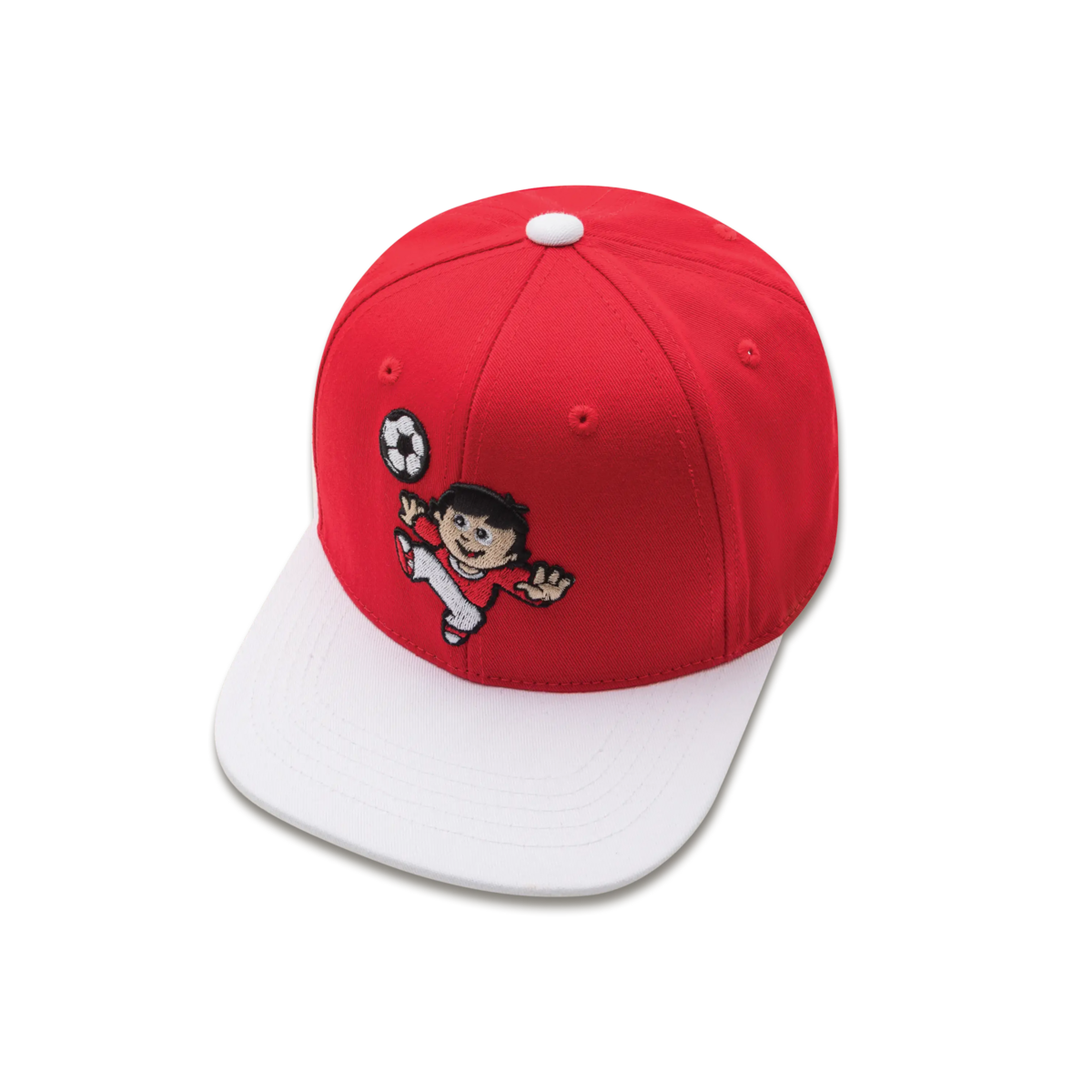 koaa – Mainzelmännchen “Fritzchen am Ball” – Snapback rød/hvid