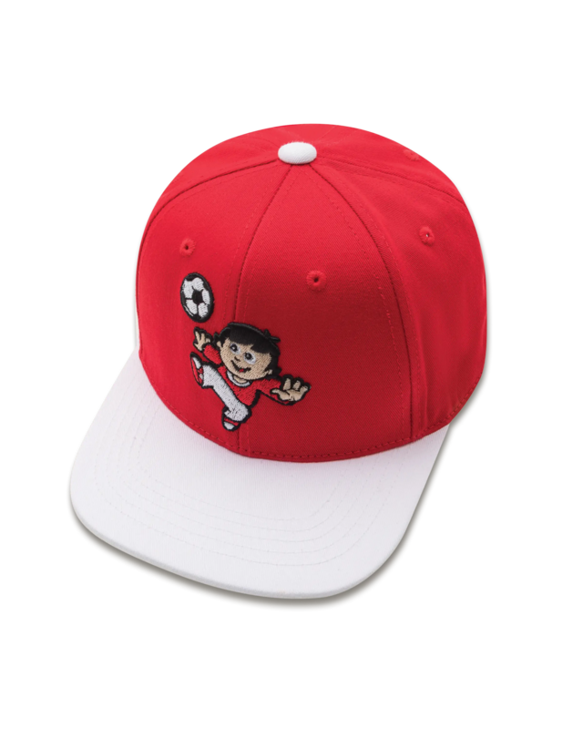 koaa – Mainzelmännchen “Fritzchen am Ball” – Snapback rød/hvid