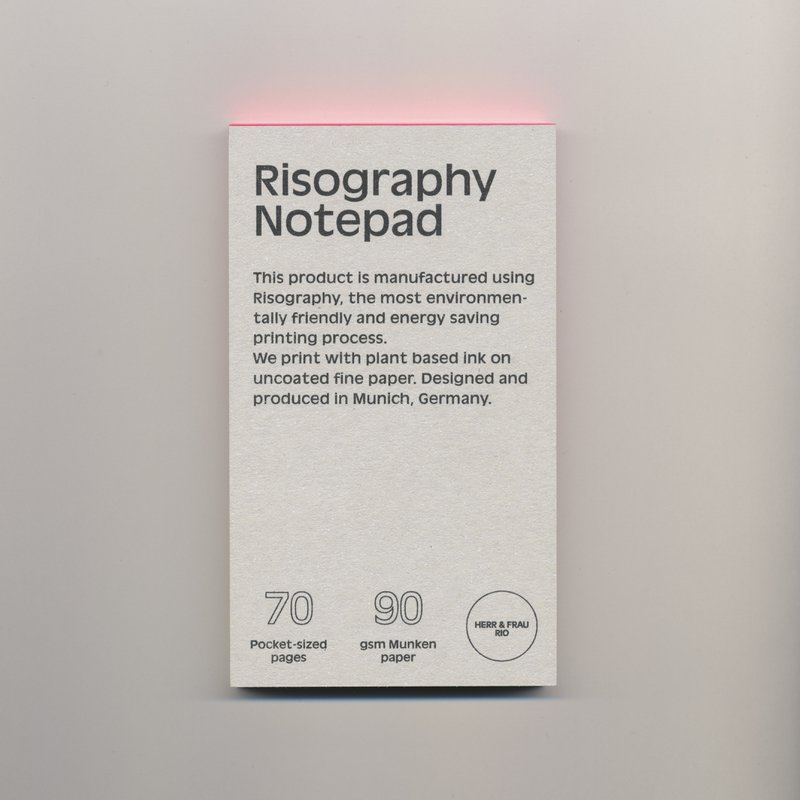 Risographie To-do Block (7,4 x 12,8 cm)