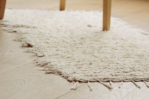 Small 100/50cm Cream Cotton Rug