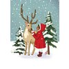Ansichtkaart Snow Deer