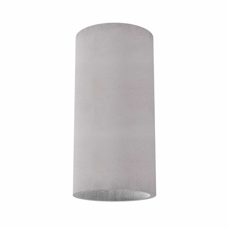 Lámpara de techo "Donoma" luz de hormigón Plata