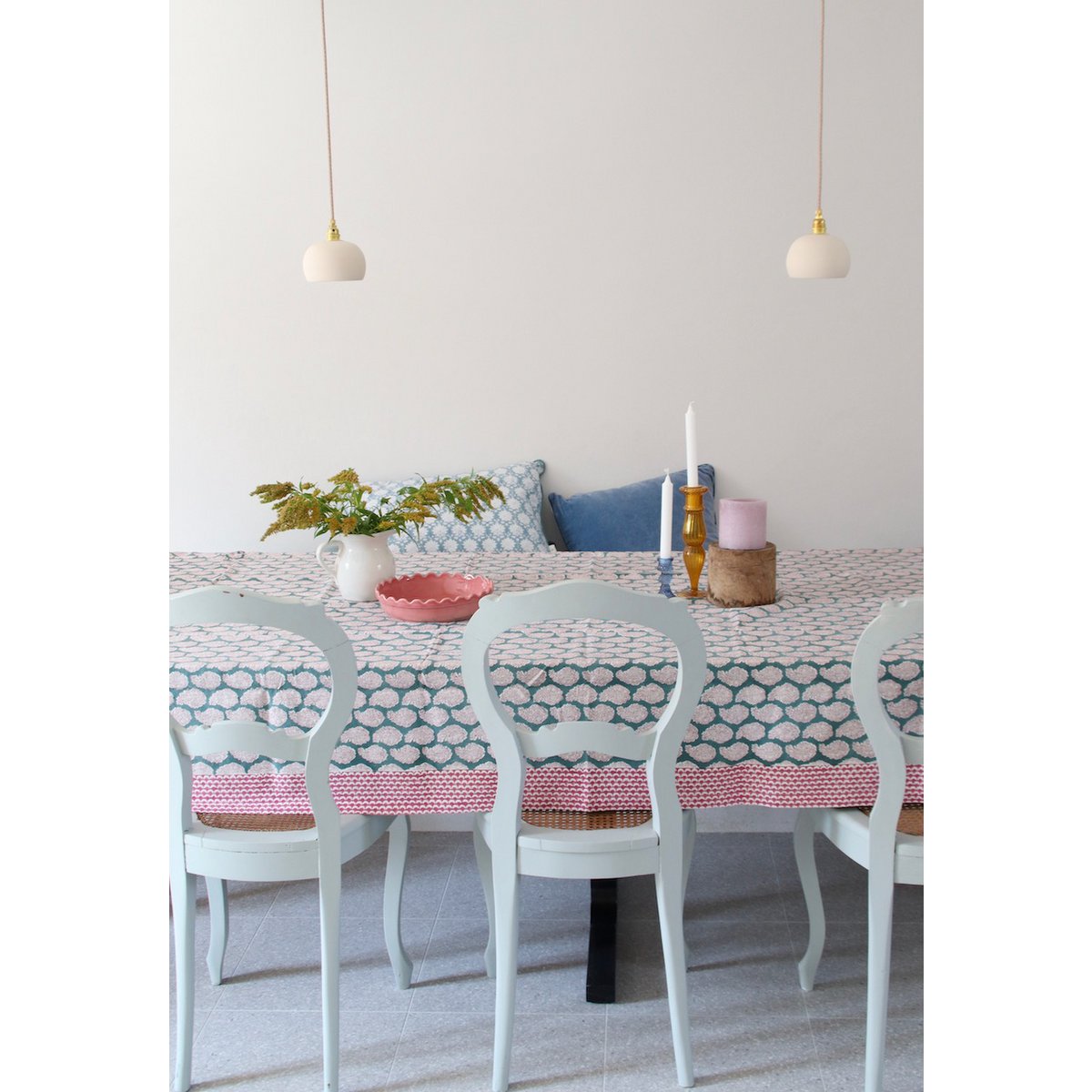 TableCloth Shanti Blue - Tabrecover 160 x 270 cm