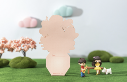 Pop-up Congratulation card vase with flowers for you