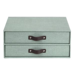 BIRGER 2 drawer chest - Soft Teal C16 - Set of 3