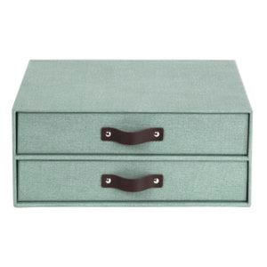 BIRGER 2 drawer chest - Soft Teal C16 - Set of 3