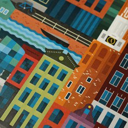 Amsterdam A3 Colourful Print