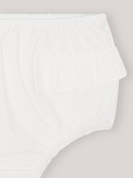 Bloomer in cotone con volant - Bianco classico
