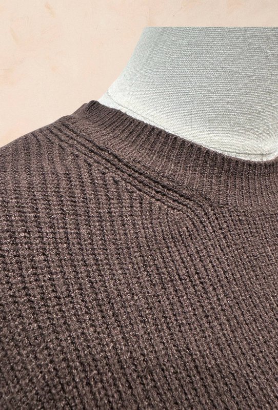 Oversized ærmeløs striktrøje – VISCOSE – 22005