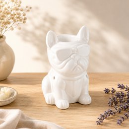 Burning Céramy BouBou White Phaurement - Candela in ceramica laccata - Cere profumate a diffusione, oli essenziali - decorazione dell'idea regalo