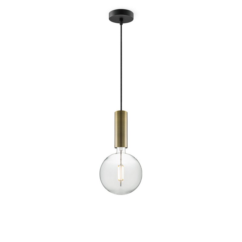 Home Sweet Home suspension bronze Saga Globe - G125 - dimmable E27 clair