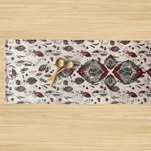 Runner - 45x140 cm - VALENTINE - Red/Green