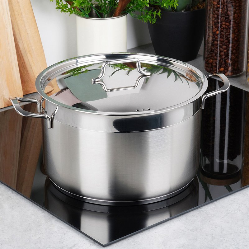 Acero para olla con tapa anett 26 cm, 8.2 l