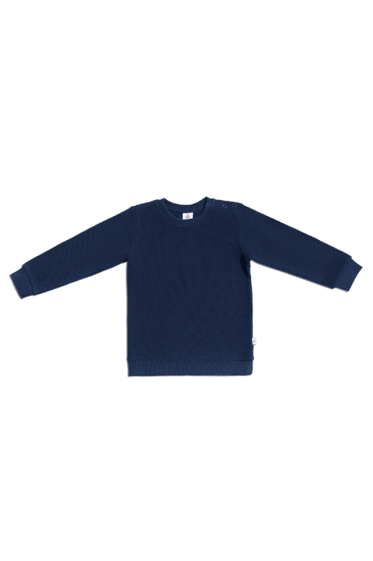ID 2017 | Felpa Kinder Piqué Basic - Indaco