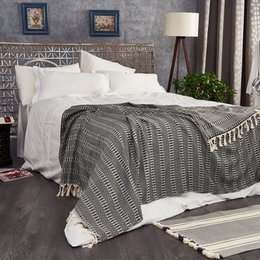 Coperta reversibile in cotone Nora