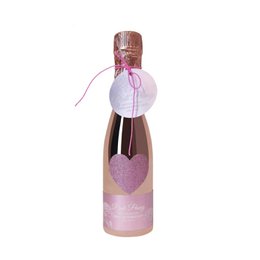 Baddouche gel in mini poeder rozen champagne fles
