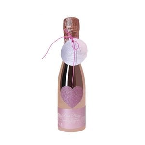 Bath Shower Gel In Mini Powder Rose Champagne Bottle