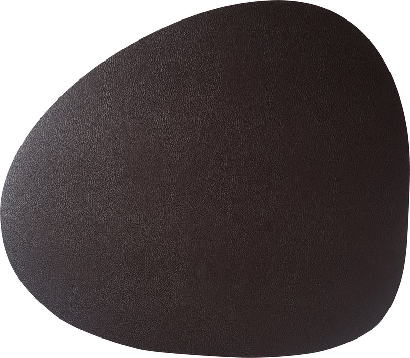 Skinnature dækkeserviet | genbrugslæder | Småsten 40x46 cm