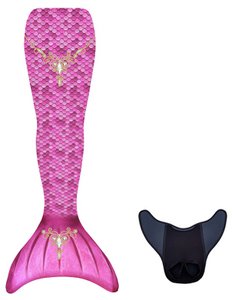 Kuaki Mermaids – Meerjungfrauenschwanz-Set Prinzessin – S – 10 Jahre
