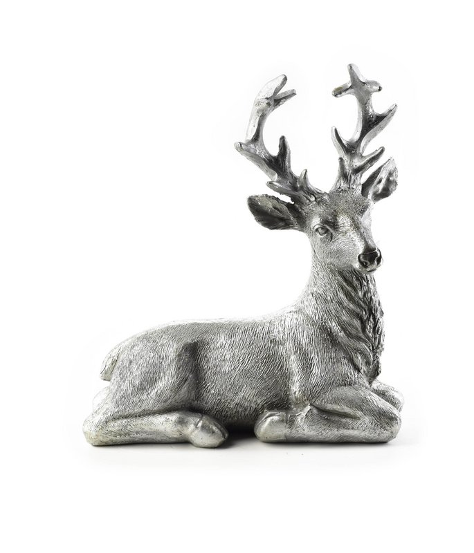 SANTA LILA Figur h18x15x7cm silber