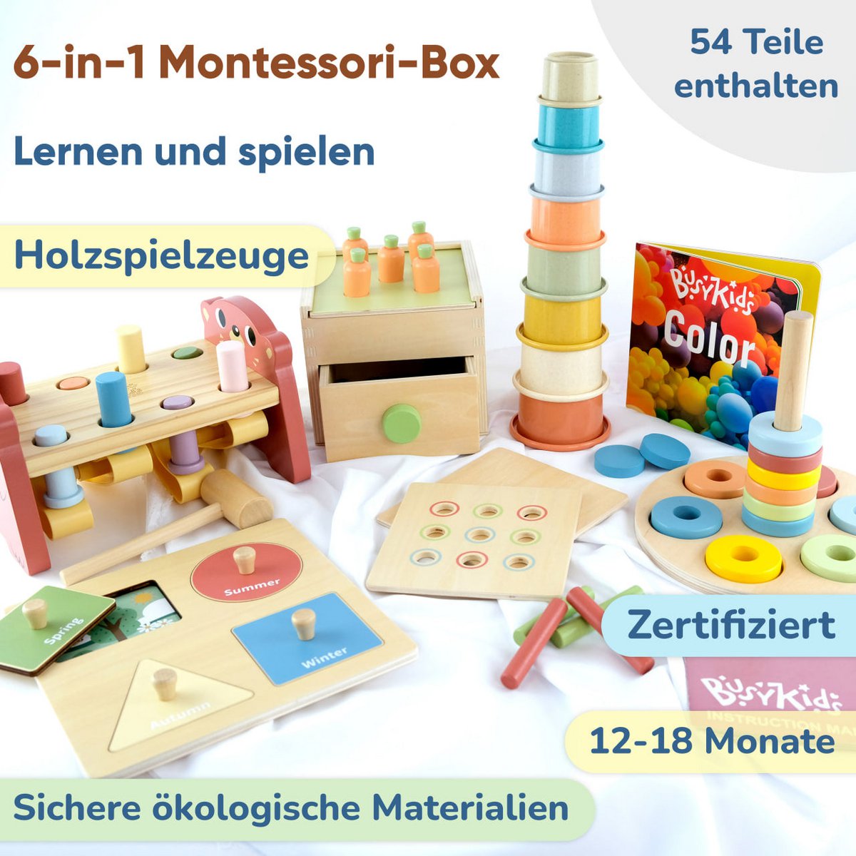 BusyKids Montessoriset voor kinderen van 12 tot 18 maanden