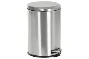STAINLESS STEEL TRASH BIN PP 29X29X44 20L MATTE SILVER PC213005