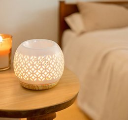 Kominek do perfum z serii Céramy – Qianbi – Lakierowany ceramiczny świecznik – Dyfuzja zapachowych wosków, olejków eterycznych – Dekoracyjny pomysł na prezent