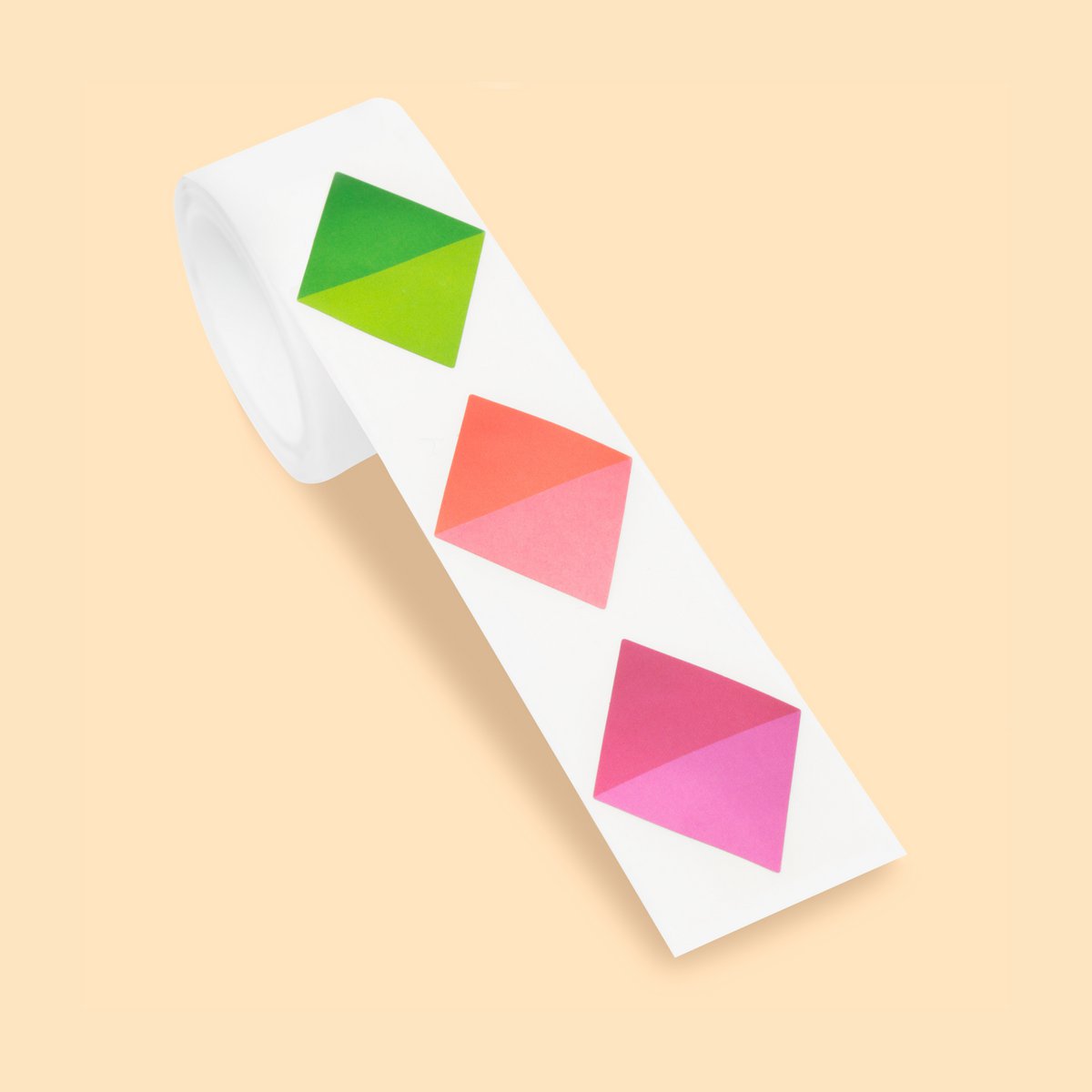 Stickers on a roll - Square - PET material