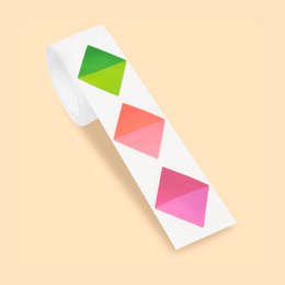 Stickers on a roll - Square - PET material