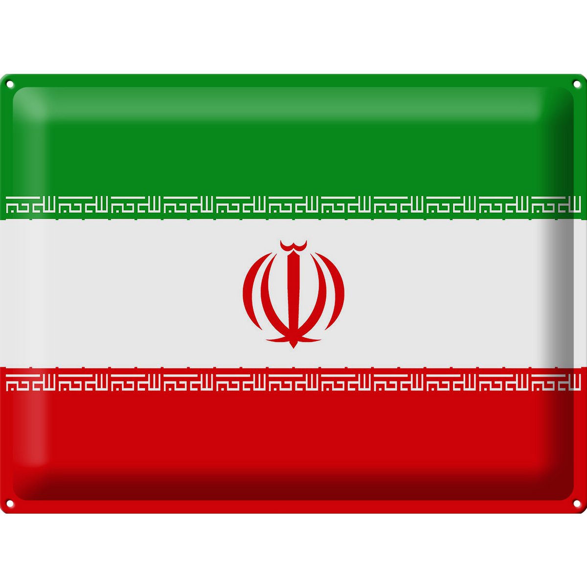 Tin Sign Flag of Iran 40x30cm Flag of Iran