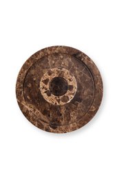Candle Holder Marble Brown 10.2x4cm