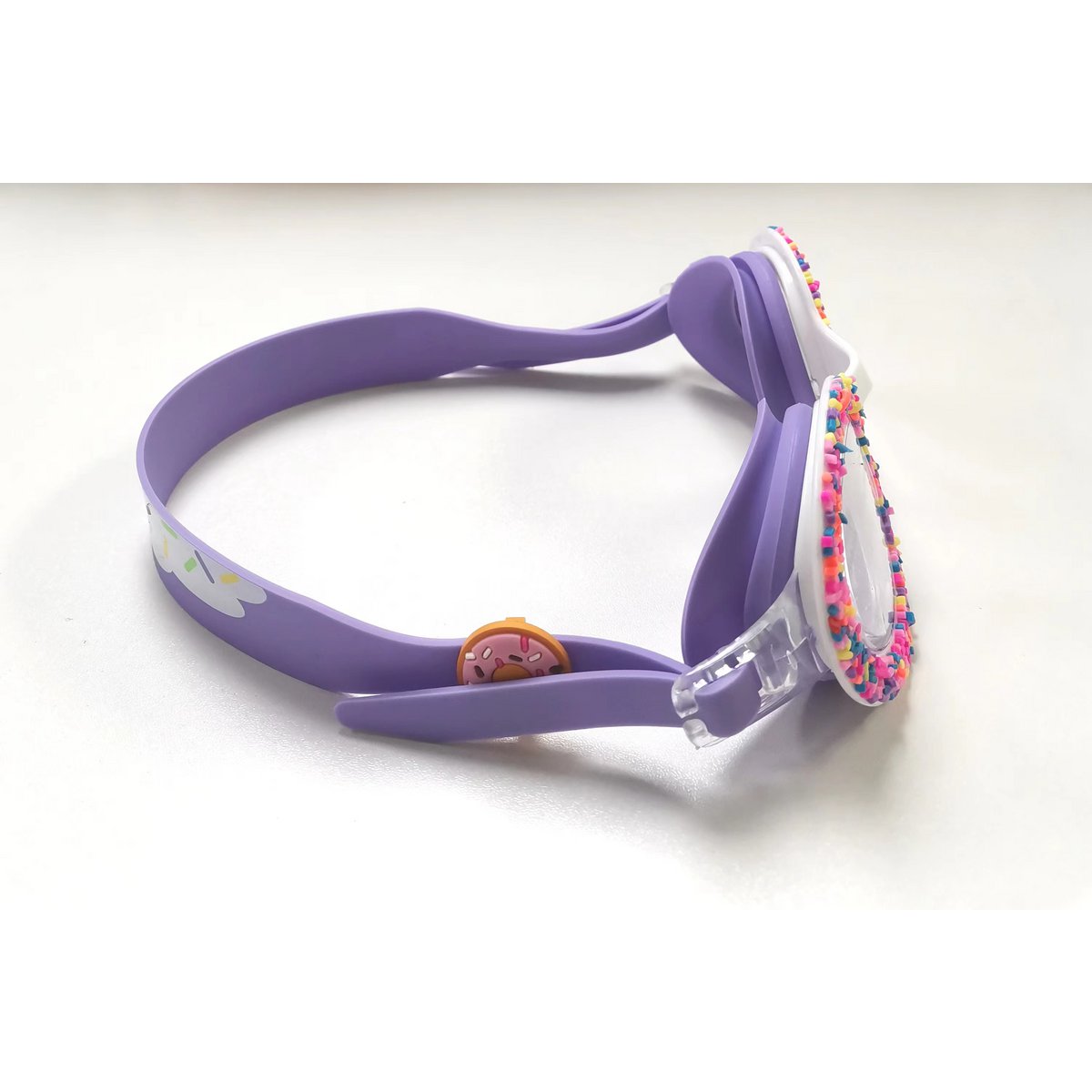 Schwimmbrille Donut lila