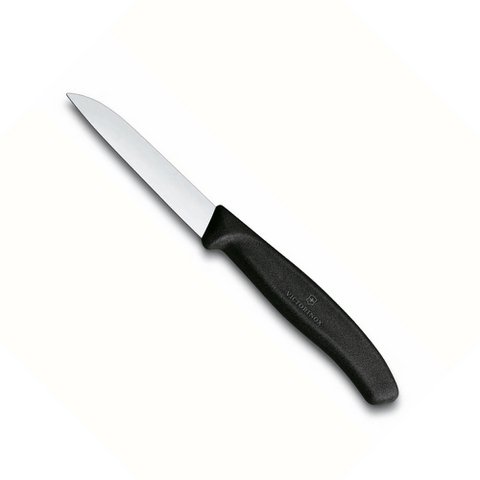 Victorinox Peeling knife smooth straight black