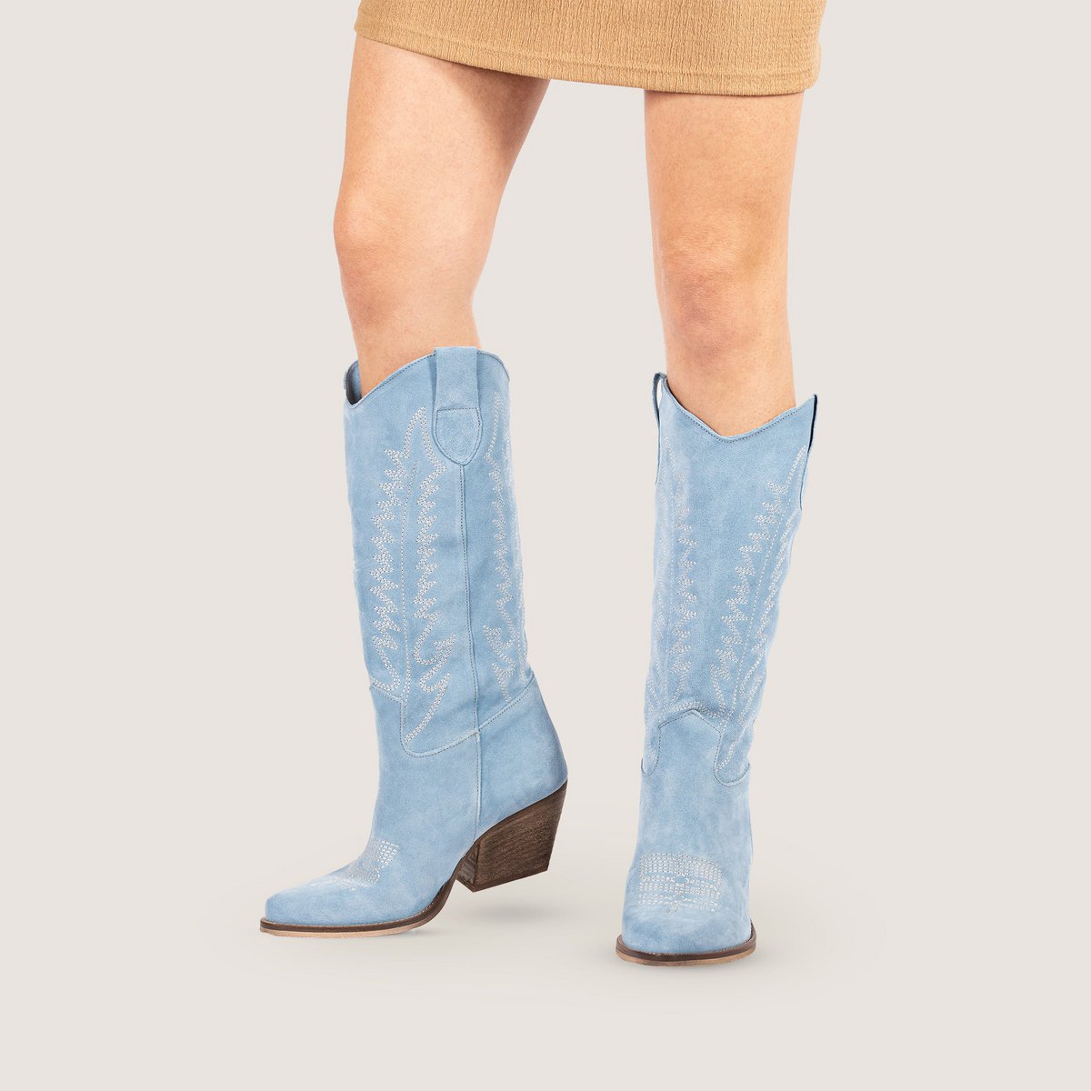 Dallas Midi Sky Texan Boots