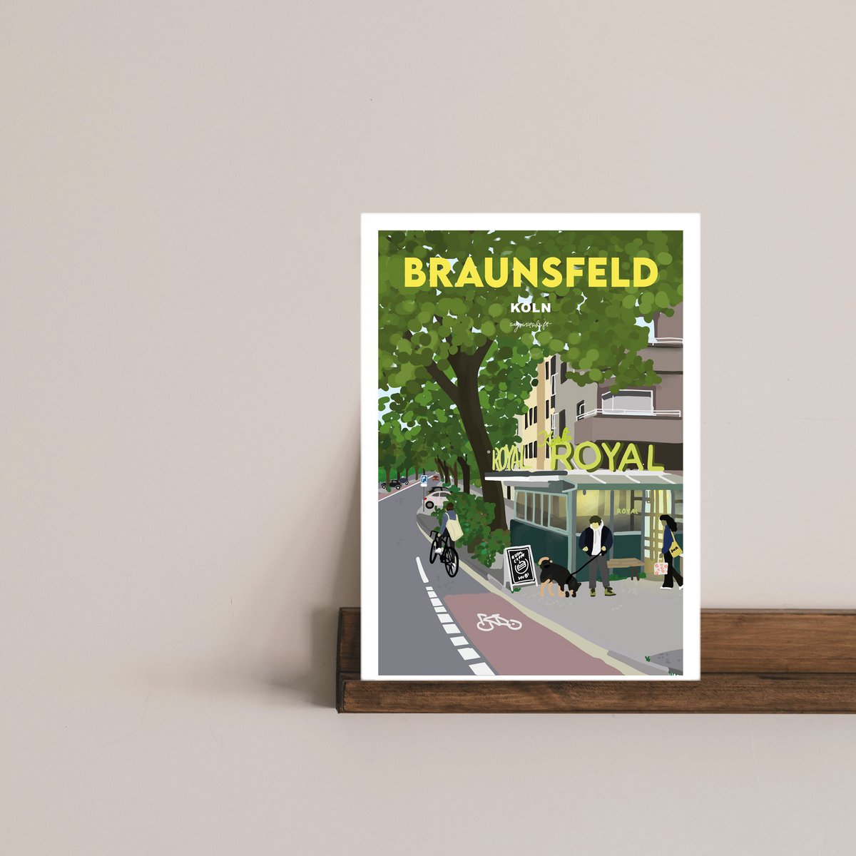 Affiche maison Braunsfeld Cologne