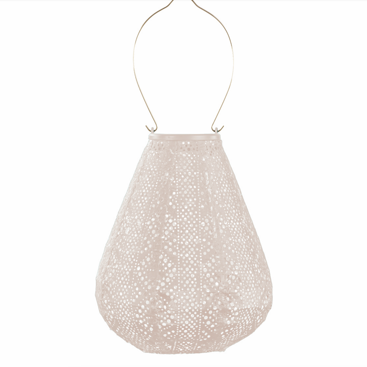 Lumiz Lampion Solaire Tulipe Dentelle - 20 cm - Blush Doux