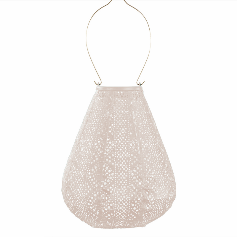 Lumiz Solar Lampion Tulip Lace - 20cm - Soft Blush