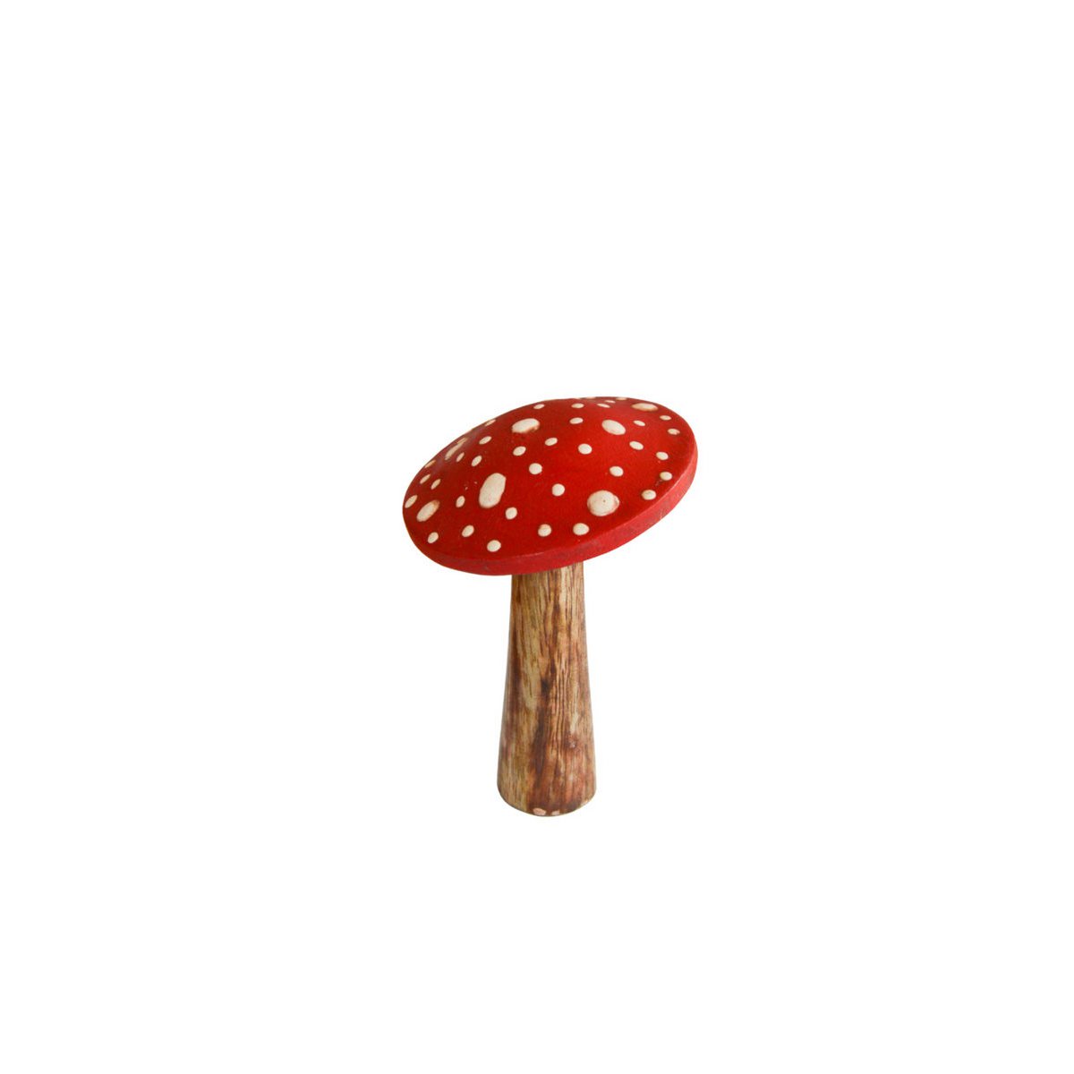Houten paddenstoel Stippen 10 cm