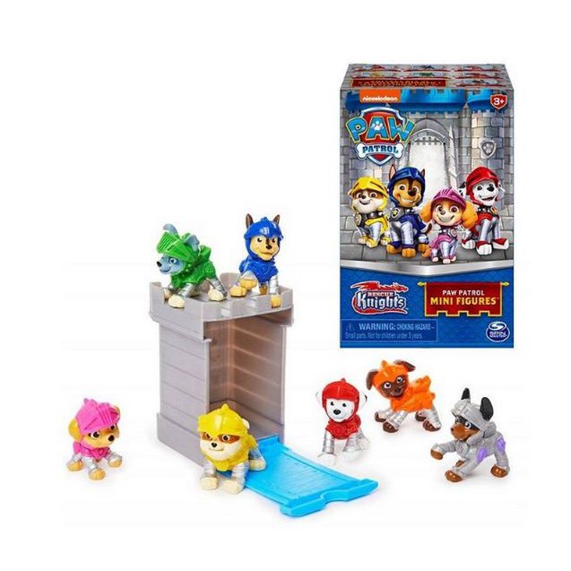 Spin Master Figurine Pat Patrouille RESCUE KNIGHTS MINI FIGURINE 6,5X10CM ASSORTIE EN PRÉSENTOIR 