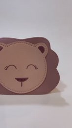 Children's shoulder bag - Meera the little lion Pink