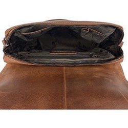 Sac à bandoulière pour femmes - sac de messager en cuir Cognac / sac à bandoulière
