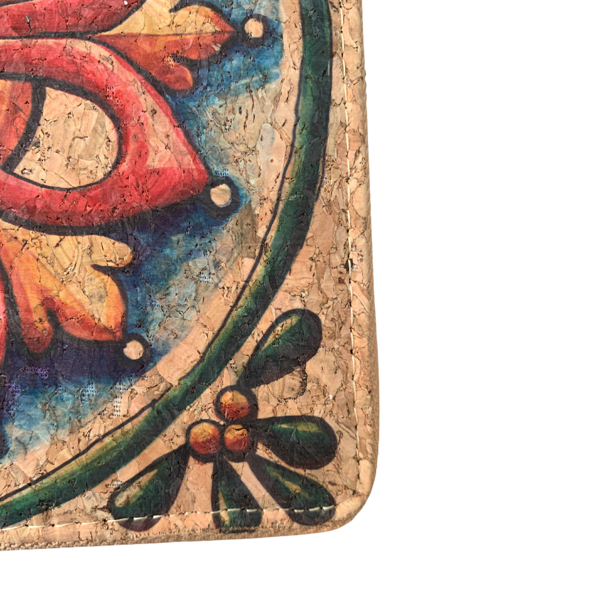 green-goose Cork Women's Wallet - Mandala