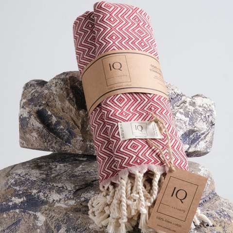 hammam towel | Sauna towel | Beach towel | Peru | Bordeaux | 180x100cm