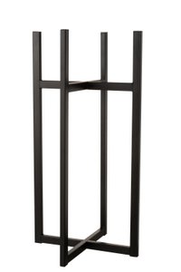 J -line base for flowerpot/basket - Metal - Black - Medium - 83 cm high