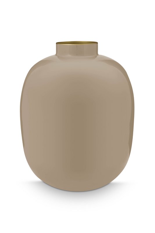 Vase Metal Khaki 32cm